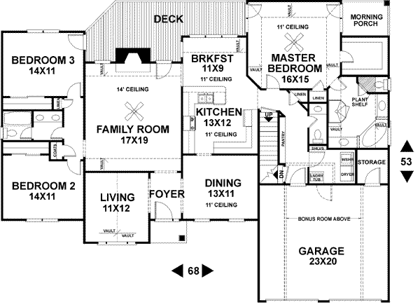 main floor house blueprint