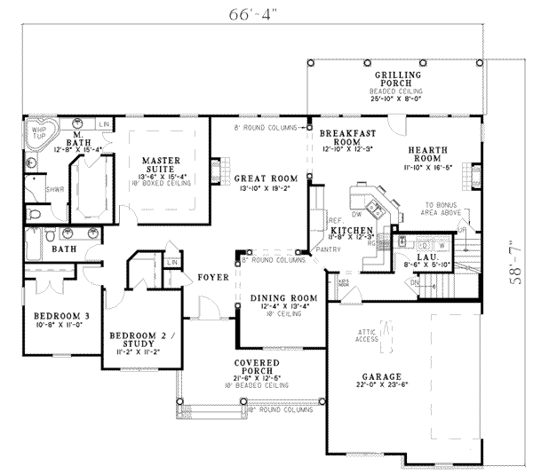 main floor house blueprint