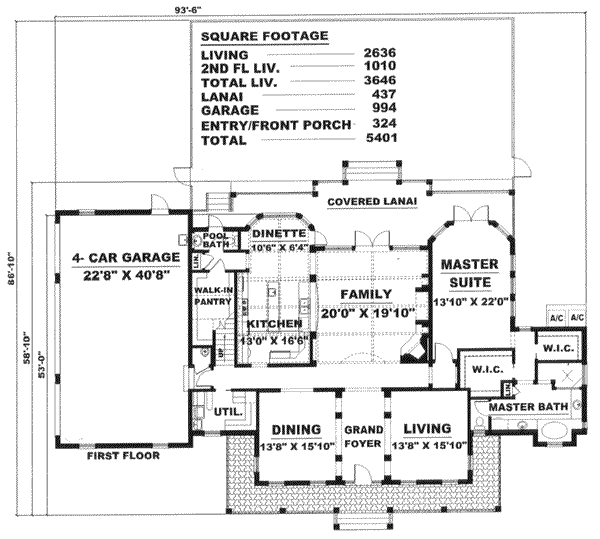 main floor house blueprint