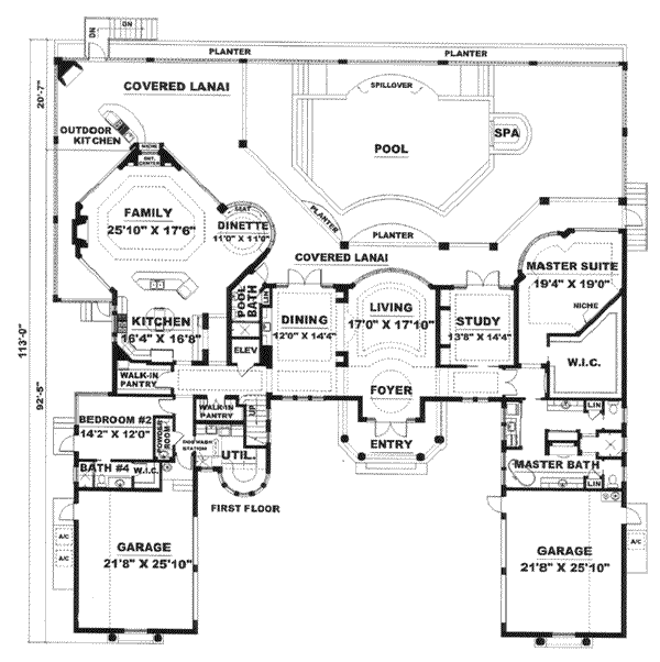 main floor house blueprint