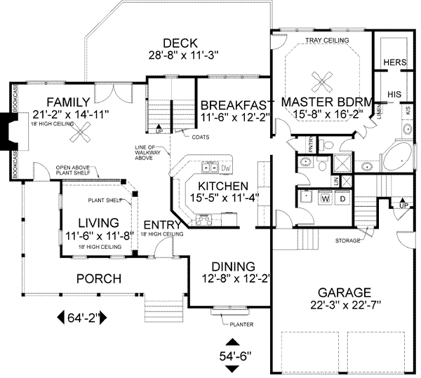 main floor house blueprint