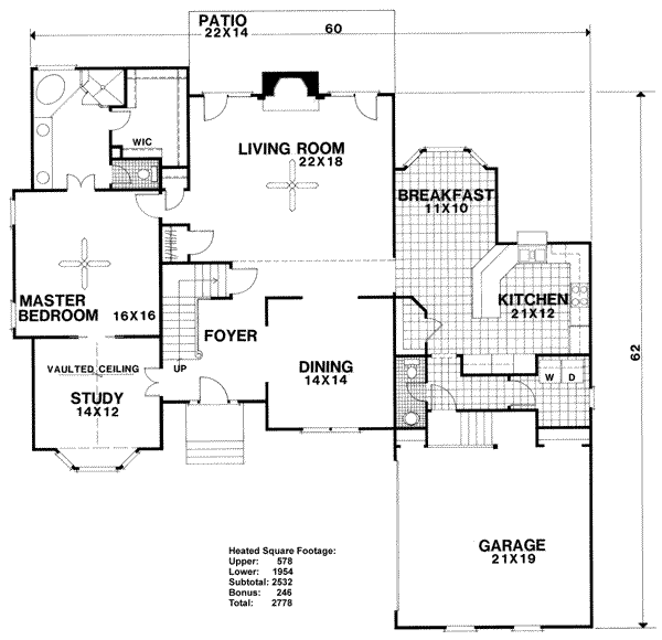 main floor house blueprint