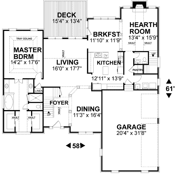 main floor house blueprint