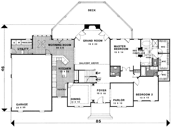 main floor house blueprint