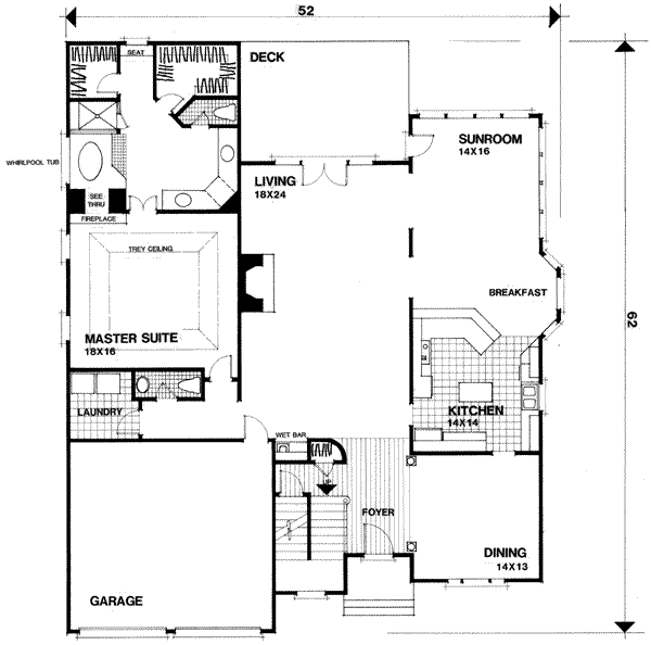 main floor house blueprint