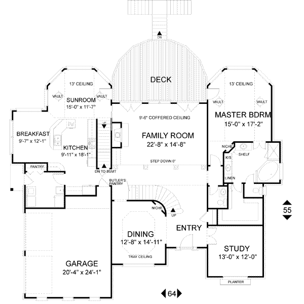 main floor house blueprint
