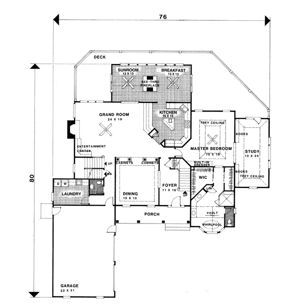 main floor house blueprint