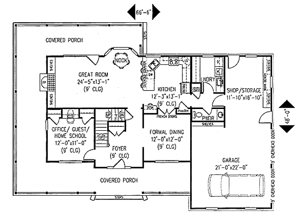main floor house blueprint