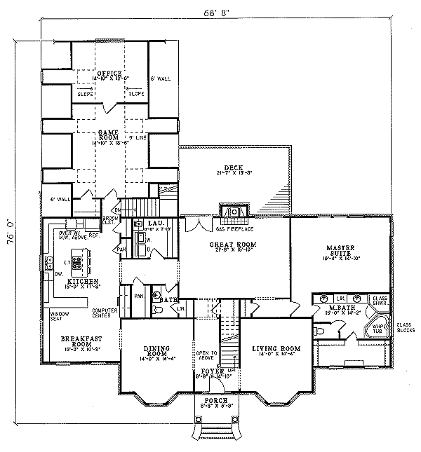 main floor house blueprint
