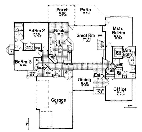 main floor house blueprint