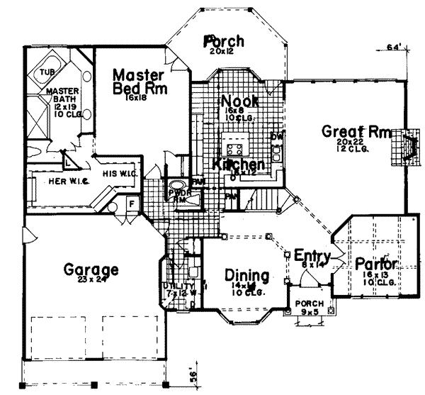 main floor house blueprint