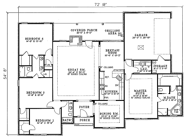 main floor house blueprint