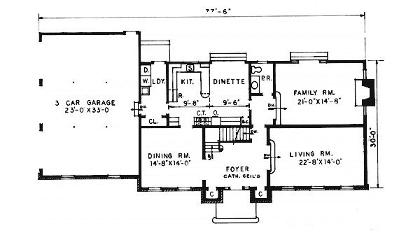 main floor house blueprint