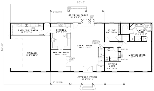 main floor house blueprint
