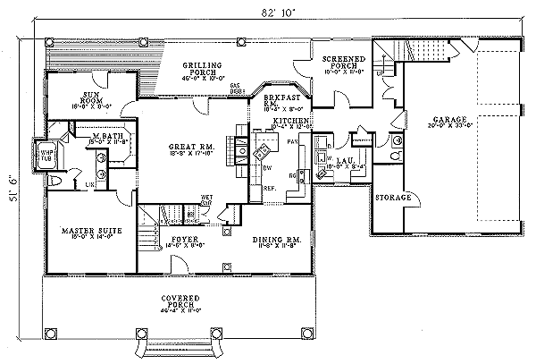 main floor house blueprint