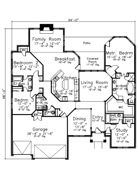 main floor house blueprint