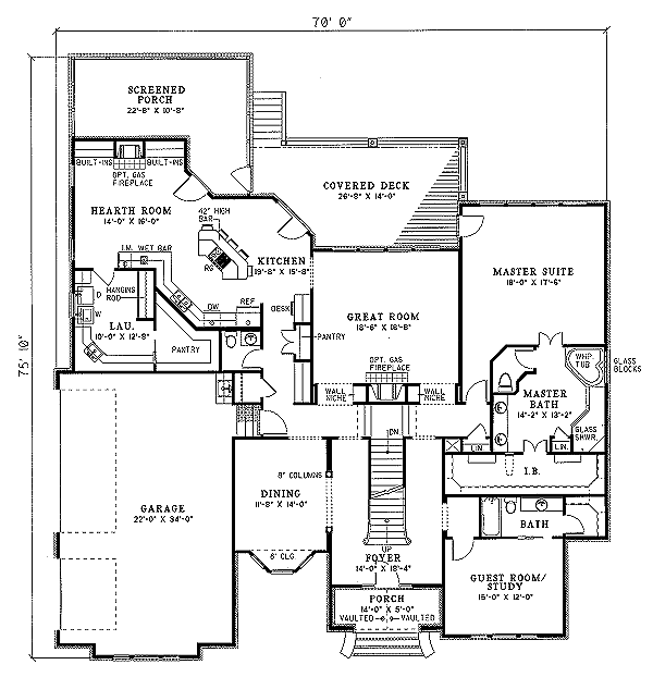 main floor house blueprint