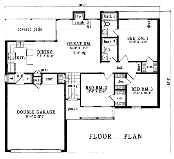 main floor house blueprint