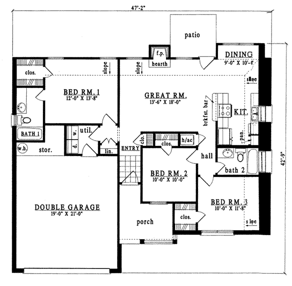 main floor house blueprint