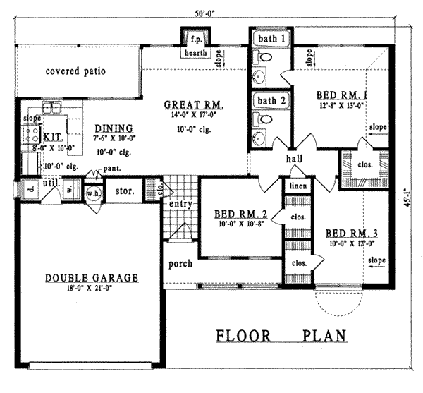 main floor house blueprint