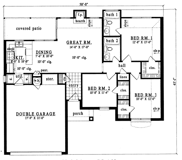 main floor house blueprint