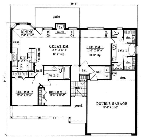 main floor house blueprint