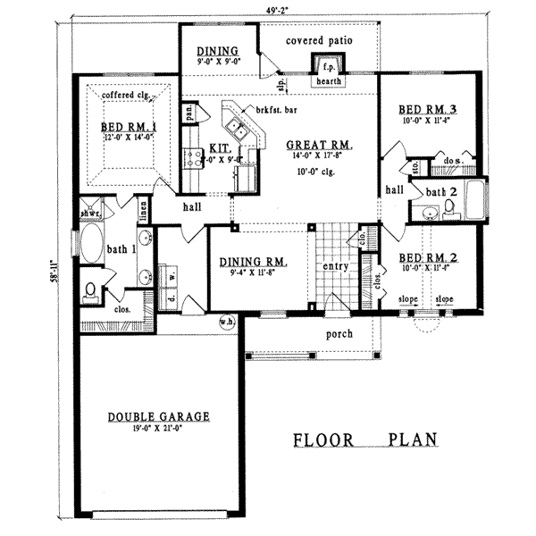 main floor house blueprint