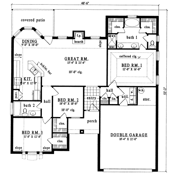 main floor house blueprint