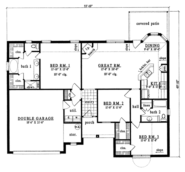 main floor house blueprint