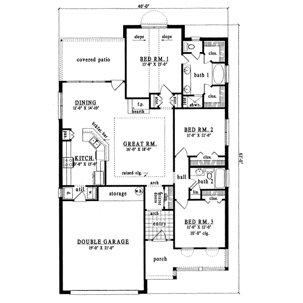 main floor house blueprint