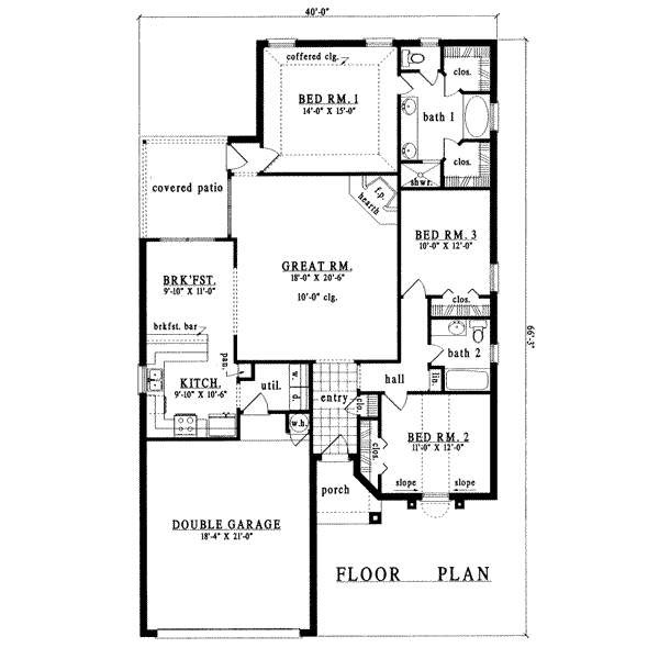 main floor house blueprint
