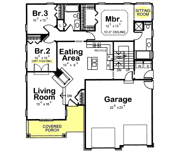 main floor house blueprint
