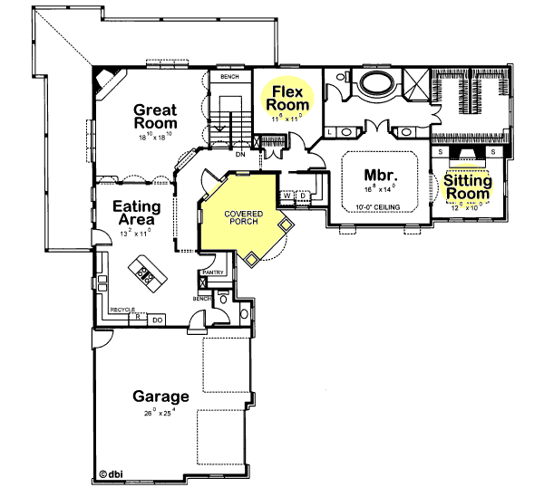 main floor house blueprint