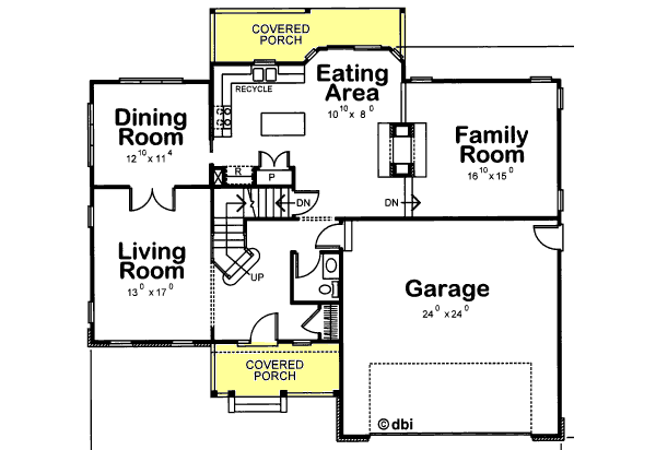 main floor house blueprint