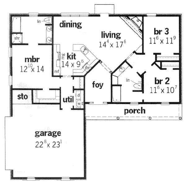 main floor house blueprint