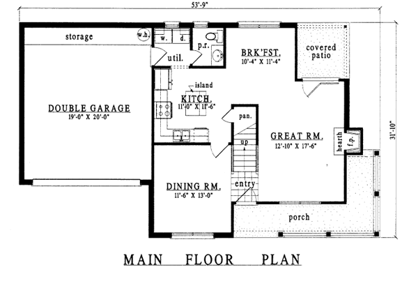 main floor house blueprint
