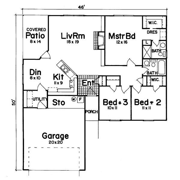 main floor house blueprint