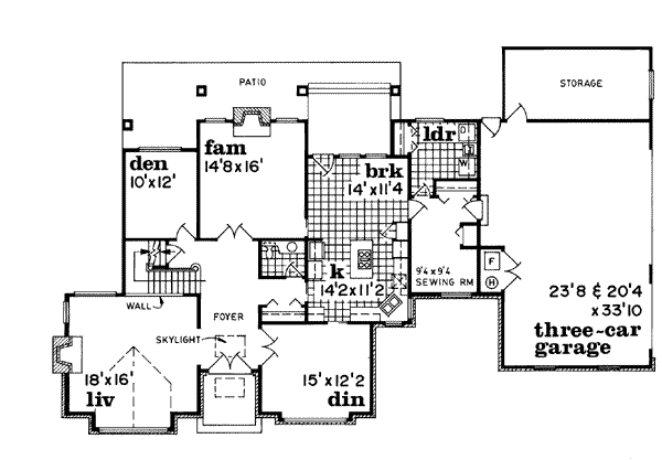 main floor house blueprint