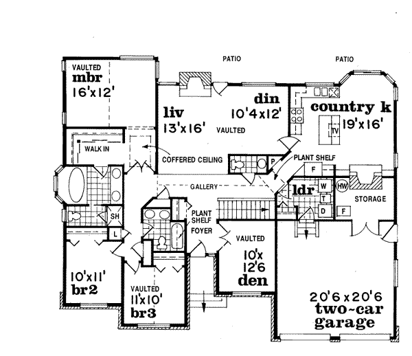 main floor house blueprint
