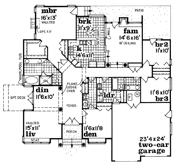 main floor house blueprint