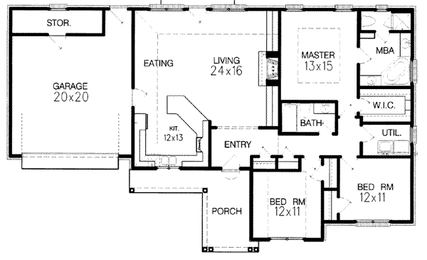 main floor house blueprint