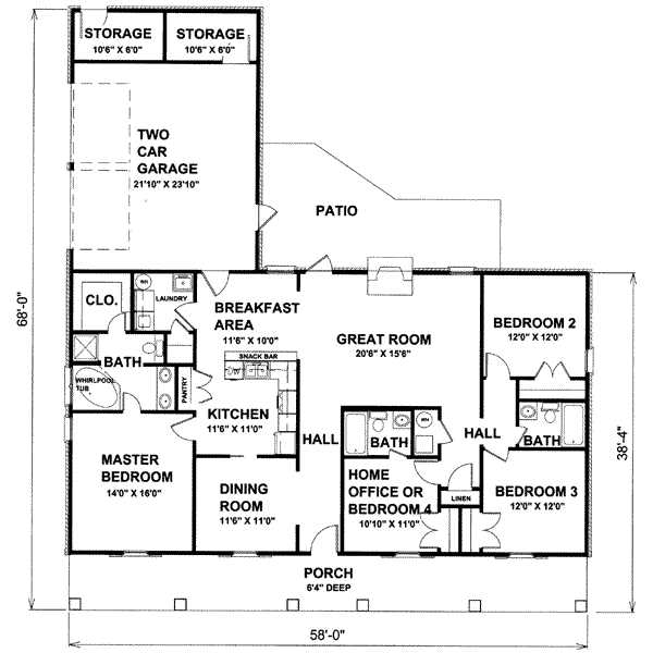 main floor house blueprint