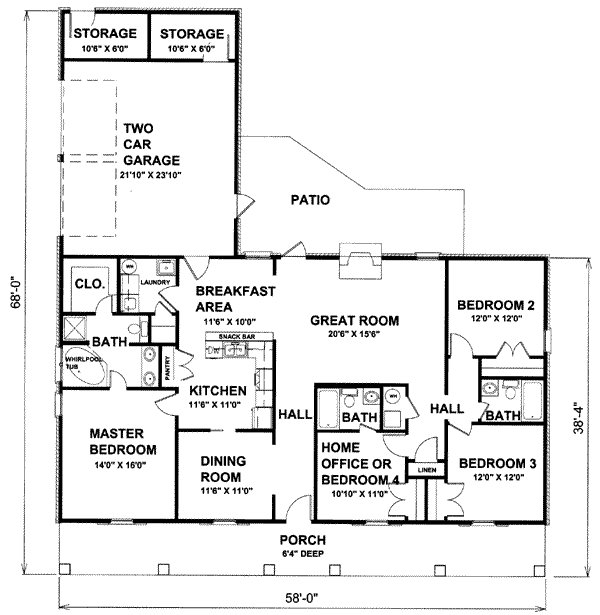 main floor house blueprint