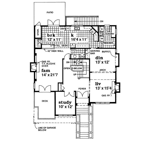 main floor house blueprint