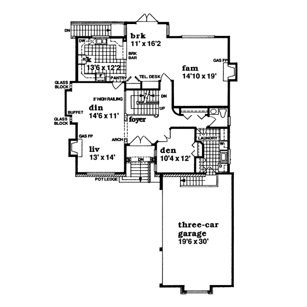 main floor house blueprint