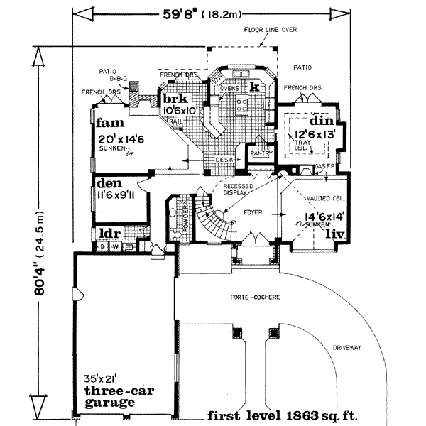 main floor house blueprint