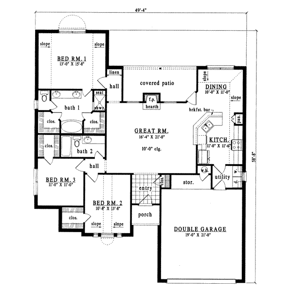 main floor house blueprint