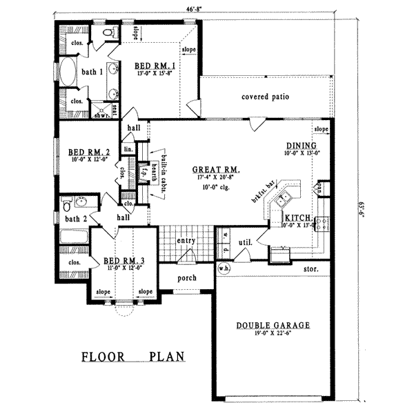 main floor house blueprint