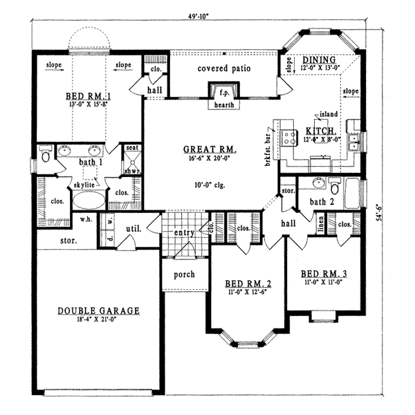 main floor house blueprint