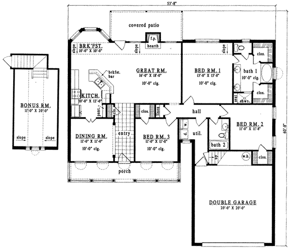 main floor house blueprint